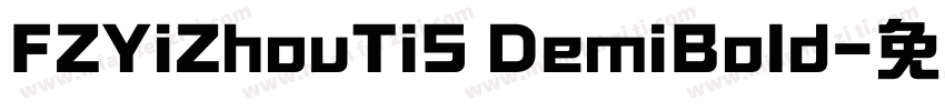 FZYiZhouTiS DemiBold字体转换